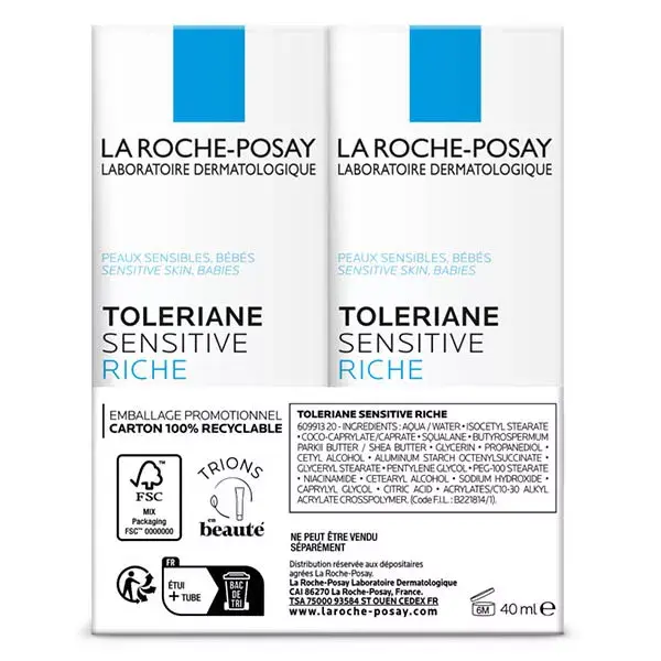 La Roche Posay LOTTO*2 Toleriane Sensitive Riche 40ml