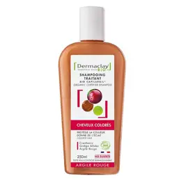 Dermaclay Shampoing Traitant Bio Cheveux Colorés Argile Rouge 250ml