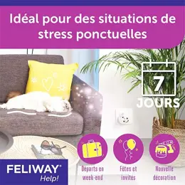 FELIWAY Help! Pack éco 3 cartouches Anti-stress chat ponctuel 3x7 jours