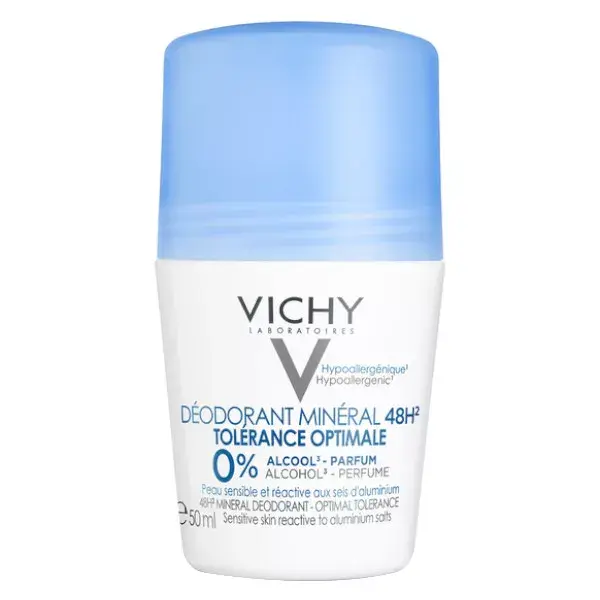 Vichy Optimal Tolerance 48hrs Mineral Deodorant Roll-On 50ml