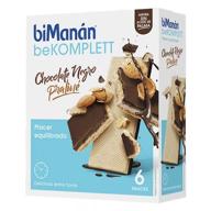 BiManán Be Komplett Snack Choco Negro Praliné 6 Uds