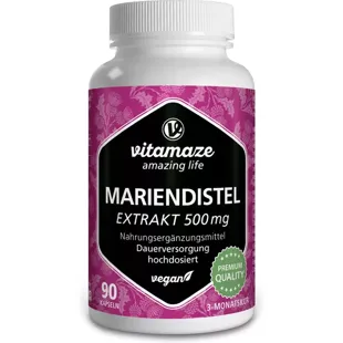 Vitamaze Milk Thistle Extract 500 mg 90 Vegan Capsules