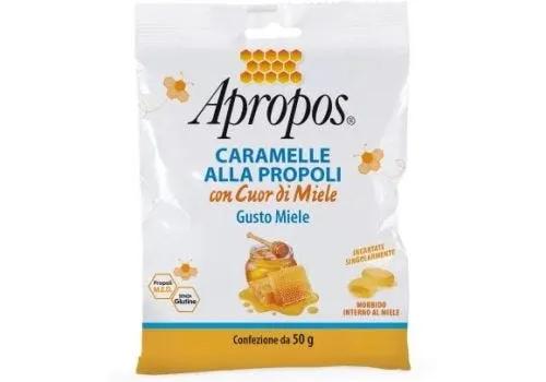 Apropos Caramelle Dure alla Propoli Con Cuor di Miele 50 g