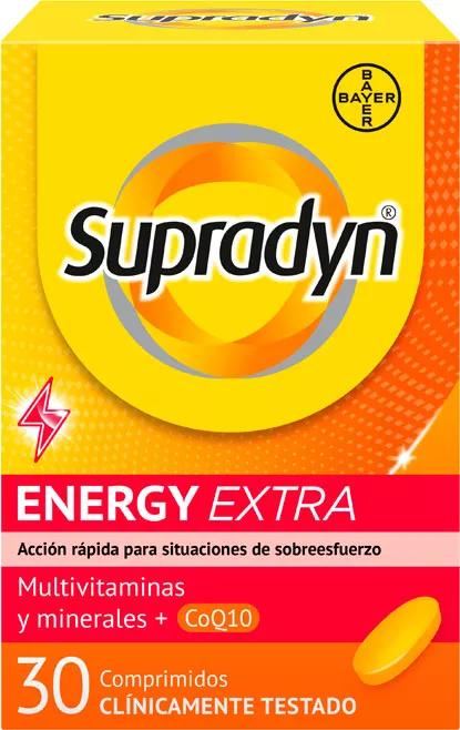 Supradyn Energy Extra desporto Vitaminas e Energia 30 Comprimidos