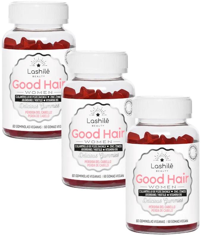Lashilé Good Hair Women 3x60 Gummies végétaliens