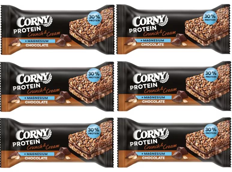Barre de céréales au chocolat au lait Corny Protein 6x35 gr