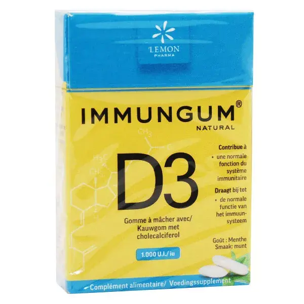 Lemon Pharma Immungum D3 20 gommes à mâcher