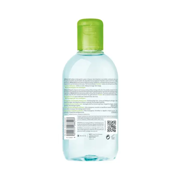 Bioderma Sébium H2O Eau Micellaire Purifiante Peaux Mixtes à Grasses 250ml