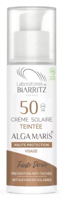 Laboratoires de Biarritz Alga Maris Creme Cor Dourada SPF50 50 ml