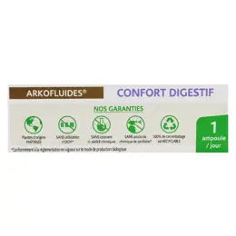 Arkopharma Arkofluides Confort Digestif Bio 20 ampoules