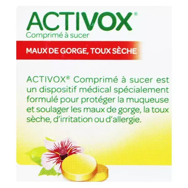 Activox flavour lemon 24 tablets suck