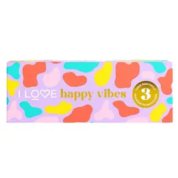 I LOVE Happy Vibes Coffret 3 Bombes de Bain