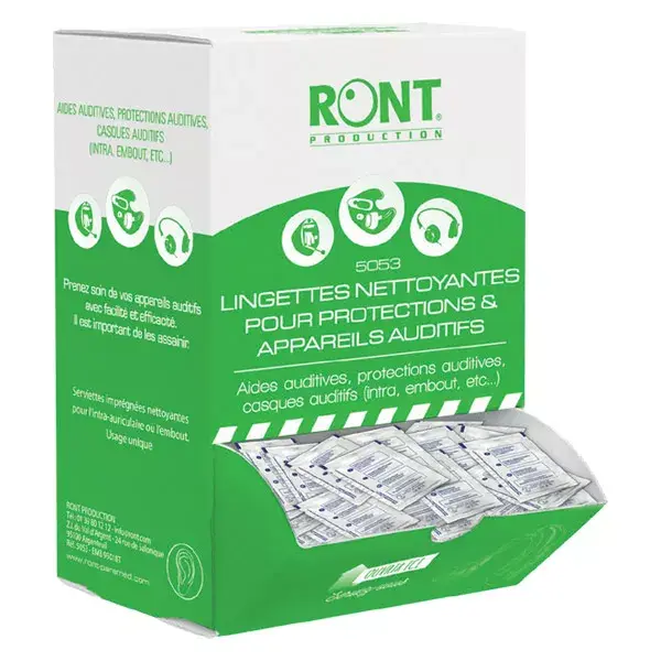 Ront Hearing Aid Wipes 250 units