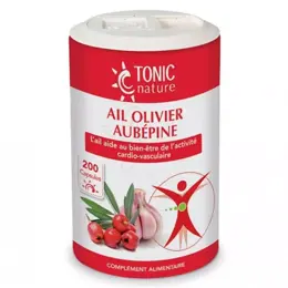 Tonic Nature Ail Olivier Aubépine 200 Capsules