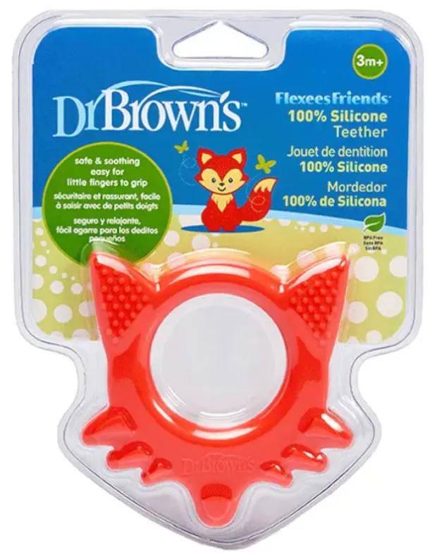 Dr. Brown&#39;s Flexees Friends Red Fox Teether +3m