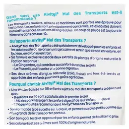 Alvityl Mal des Transports Gingembre Pissenlit dès 3 ans 10 sucettes