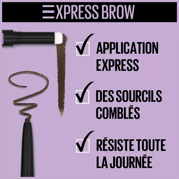 Maybelline New York Express Brow Duo Crayon + Poudre à Sourcils N°025 Brunette 