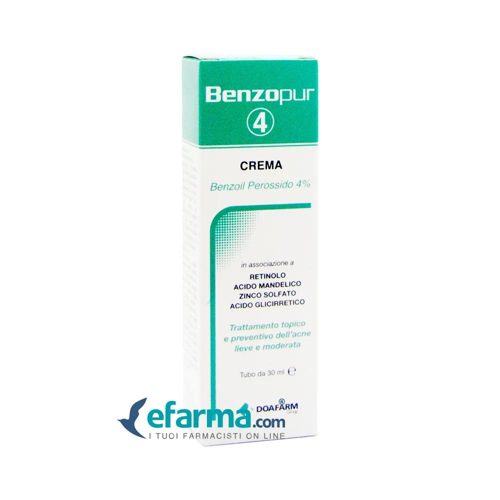 Benzopur 4 Crema Trattamento Acne 30 ml