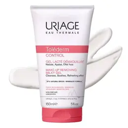 Uriage Toléderm Control Gel Lacté Démaquillant Peaux Sensibles 150ml