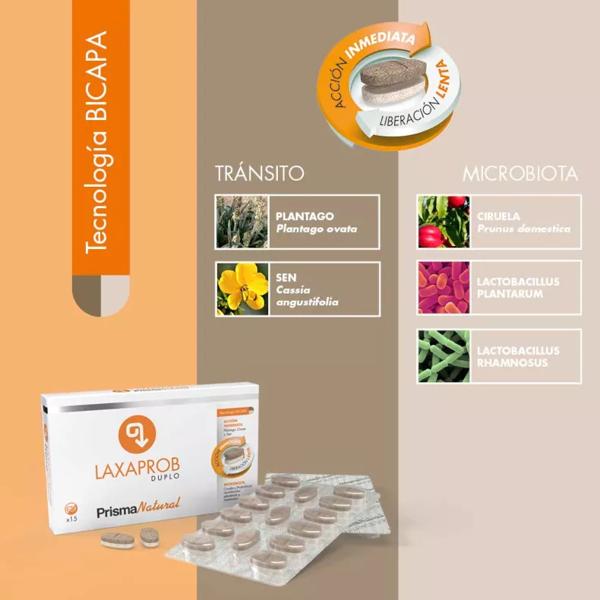 Prism Natural Laxaprob Bilayer 15 Tablets