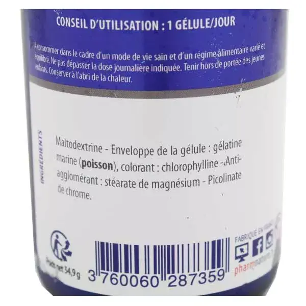 Pharm Nature Micronutrition Chrome Picolinate 60 gélules