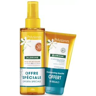 Klorane Solar Oil Spray SPF30 + Minze Trockenshampoo 50 ml GESCHENK