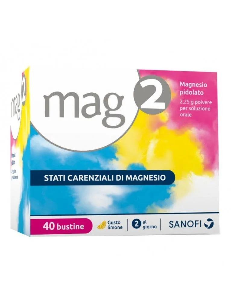 Mag2 Granulato Soluzione Orale 2,25g Magnesio Pidolato 40 Bustine