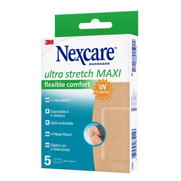 Nexcare™ Flexible Comfort Ultra Maxi 50 Mm X 101 Mm 5 Pack