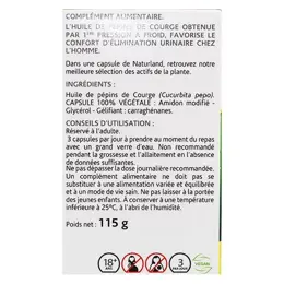 Naturland Huile de Pépins de Courge 180 capsules