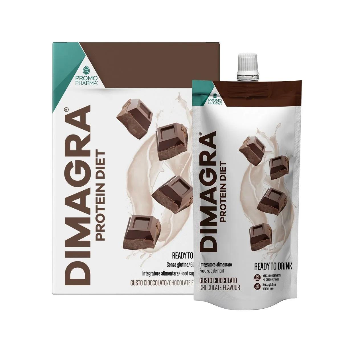 Dimagra Protein Diet Cioccolato Integratore Alimentare 7 Pezzi Da 220 g