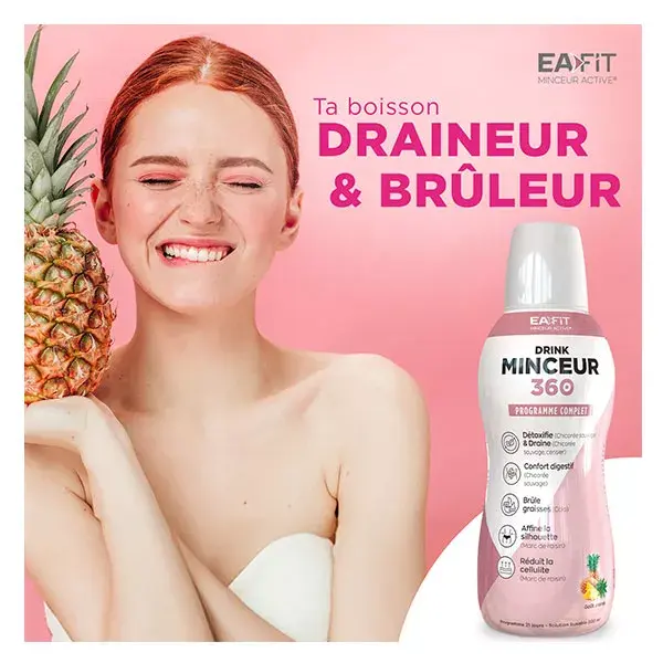 Eafit Minceur 360 Drink - Draineur & Brûleur  - 500 ml - Goüt Ananas