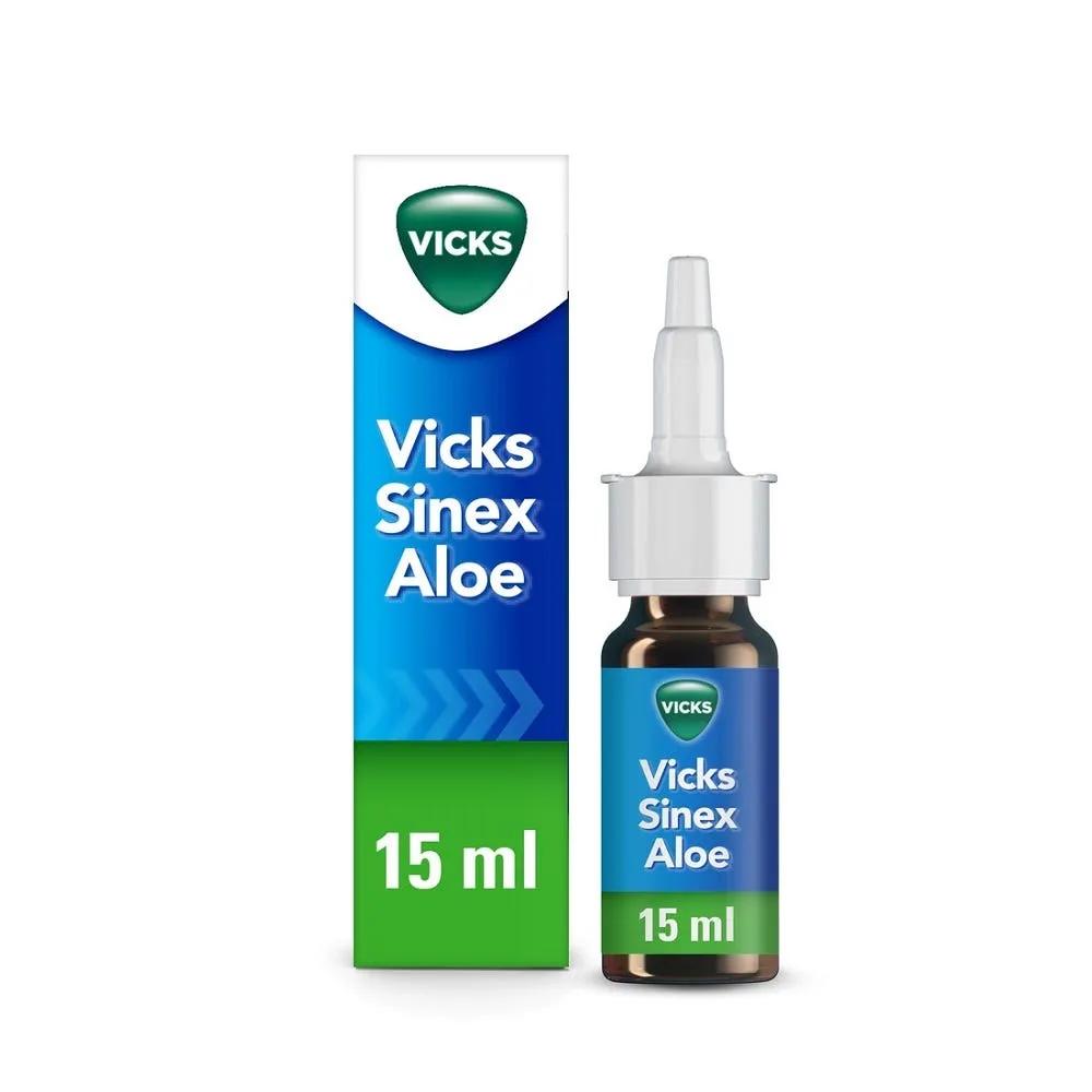 Vicks Sinex Spray Nasale Per Naso Chiuso Con Aloe Vera Flacone Da 15 ml