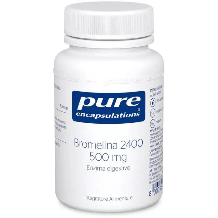 Pure Encapsulations Bromelina 2400 Integratore per Contrastare la Cellulite 30 Capsule