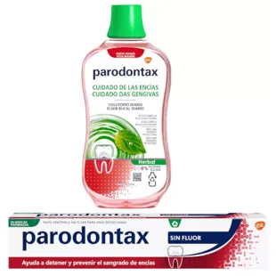 Parodontax Gum Care Colutório 500ml + Pasta Dentífrica Sem Flúor 75ml
