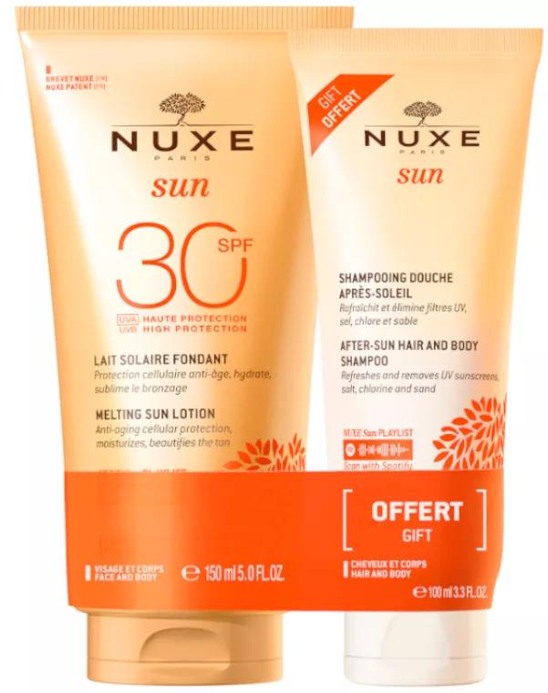 Nuxe Sun Sonnenmilch SPF30 150 ml + After Sun Shampoo 100 ml
