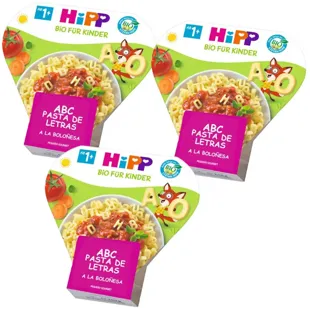 HiPP ABC Alphabet Pasta with Bolognese Sauce BIO +1 Year 3x250 gr