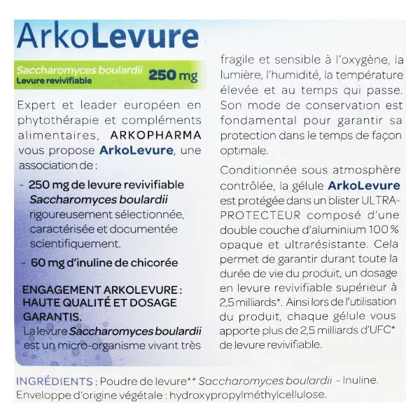 Arkocaps Arkolevure 10 capsules