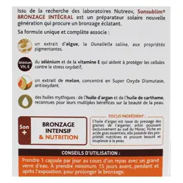 Nutreov Physcience Sunsublim Solaire Bronzage Intégral 90 capsules