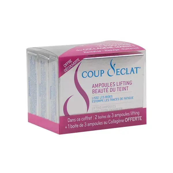 Coup d'Eclat Ampollas Lifting Facial Lote de 2 cajas de 3 + 1 Ampollas de Colágeno Oferta