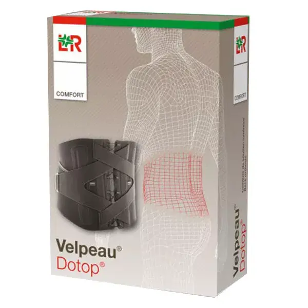 Velpeau Dotop Comfort Lumbar Support Belt 28cm Size 5 Black