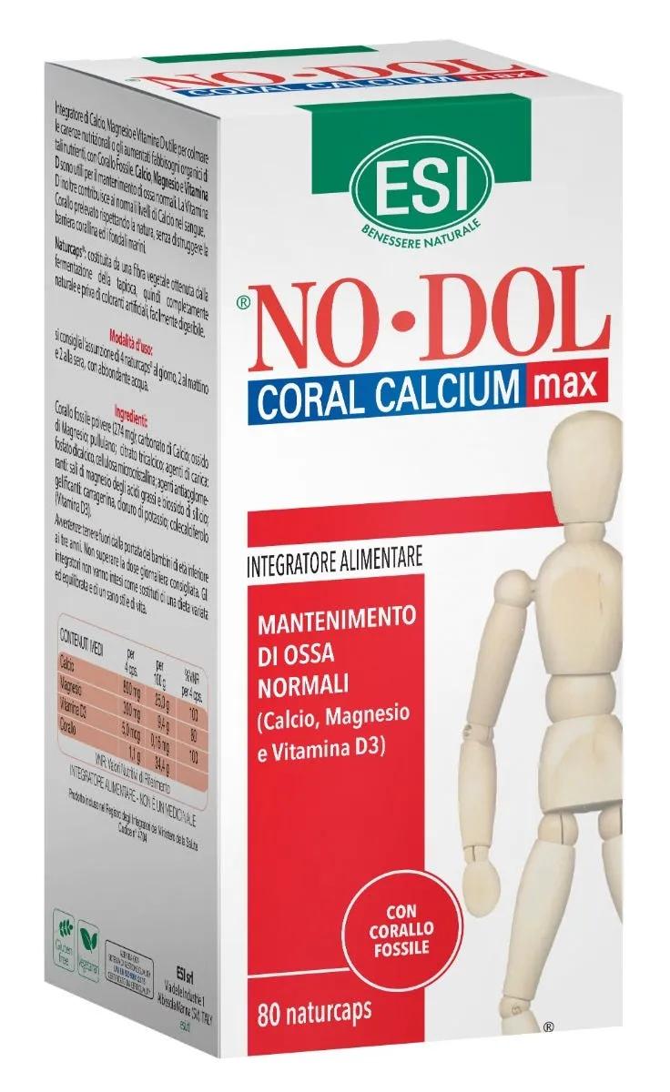 ESI No Dol Coral Calcium Max Integratore per le Ossa 80 Naturcaps