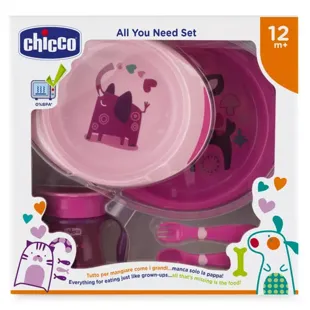 Chicco Set Pasto +12m Rosa