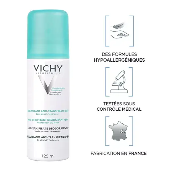 Vichy Desodorante Antitranspirante 48h en Spray 125ml