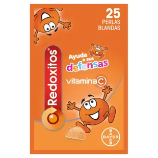 Redoxitos Vitamins and Defenses 25 Soft Pearls Orange Flavor