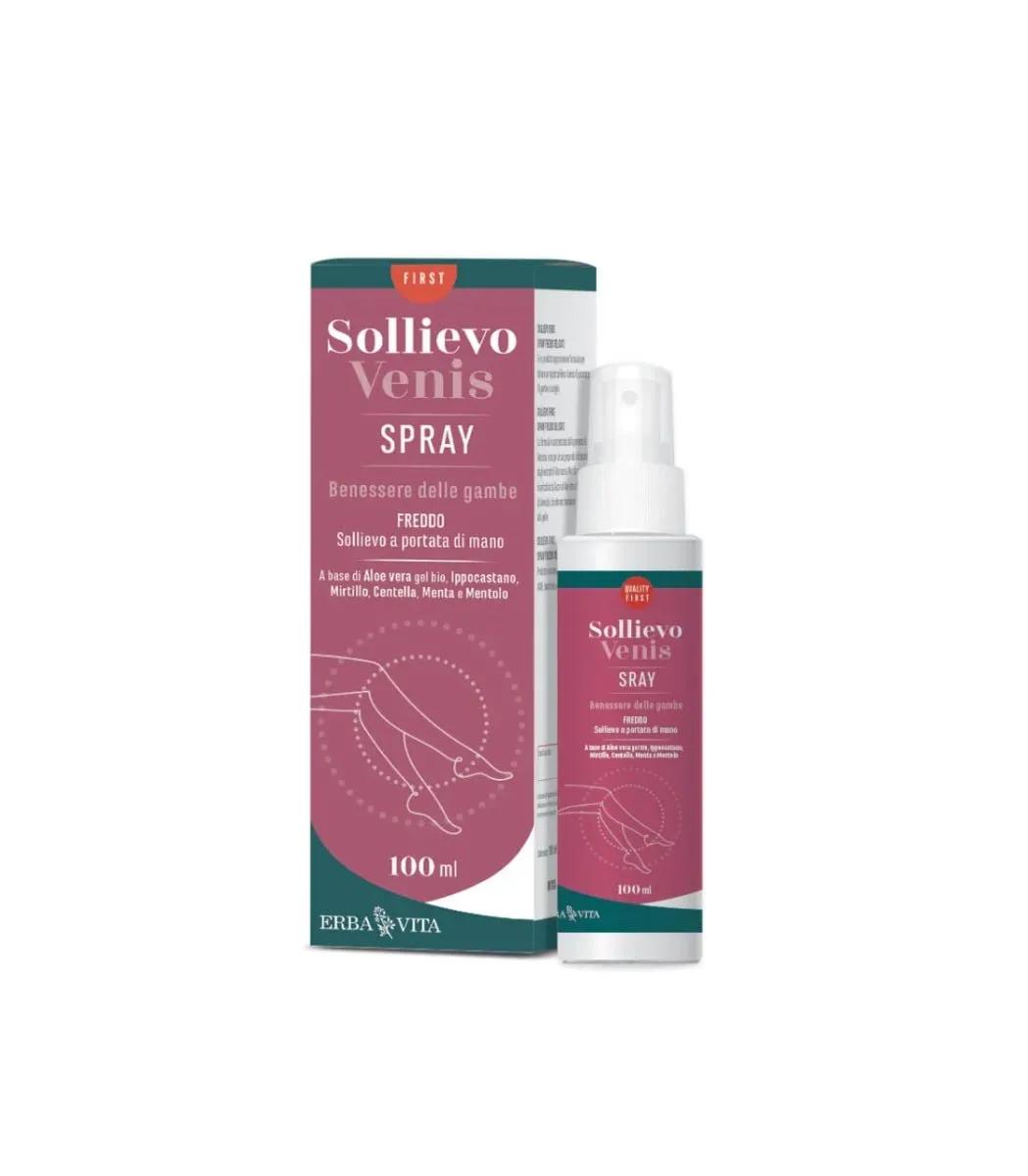 Erba Vita Sollievo Venis Spray Freddo Per Il Benessere Delle Gambe 100 ml