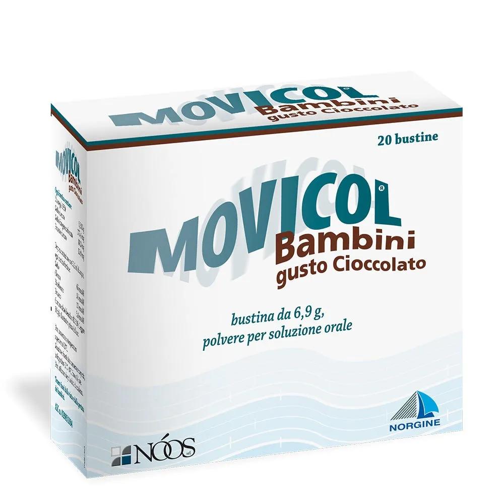 Movicol Bambini Gusto Cioccolato Polvere Soluzione Orale Stitichezza Cronica 20 Bustine