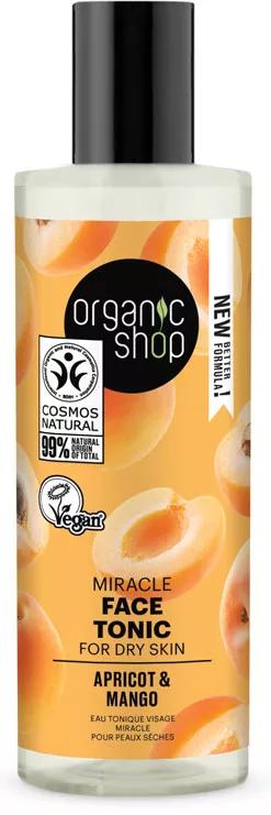 Organic Shop Tónico Facial Milagroso pele Seca Damasco Orgánico 150 ml