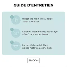 Smoon Culotte Menstruelle Microfibres Flux Moyen Noir TS