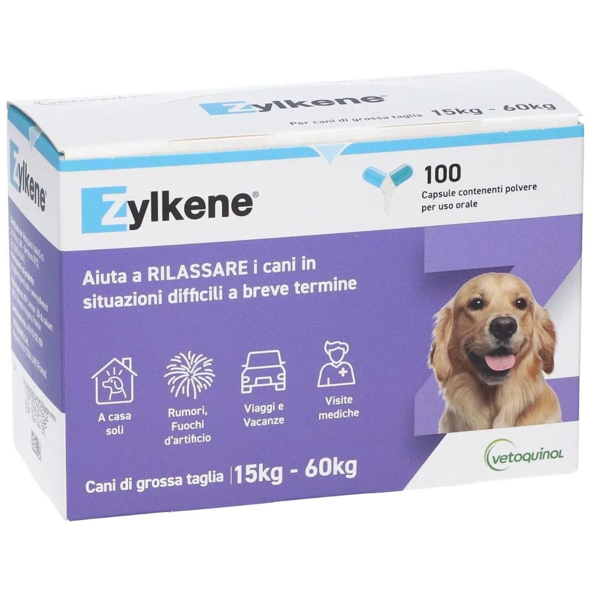 Zylkene Mangime Complementare Per Cani Taglia Grossa 15-60 Kg 100 Capsule