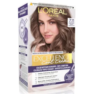 L'Oréal Paris Excellence Creme Permanent Dye Tone 7.11 Intense Ash Blonde